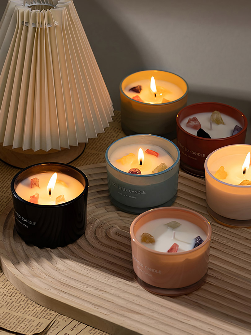 Svijeća od kristalnog kamena s emocionalnim mirisom dopamina