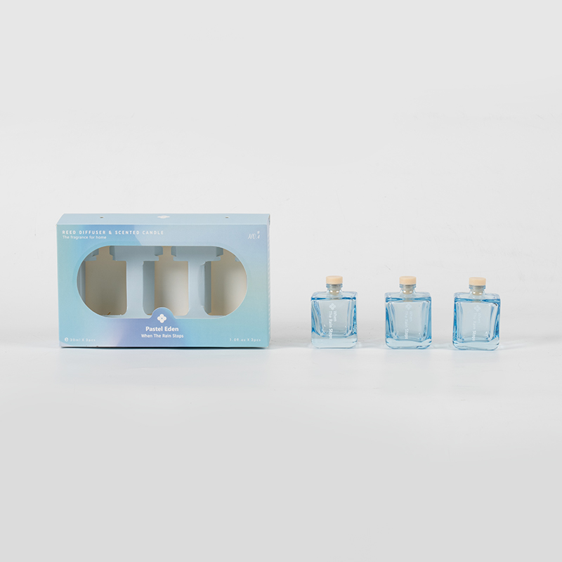 3PCS četvrtasta boca reed difuzor set-3PCS aroma set