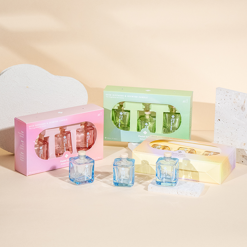 3PCS četvrtasta boca reed difuzor set-3PCS aroma set