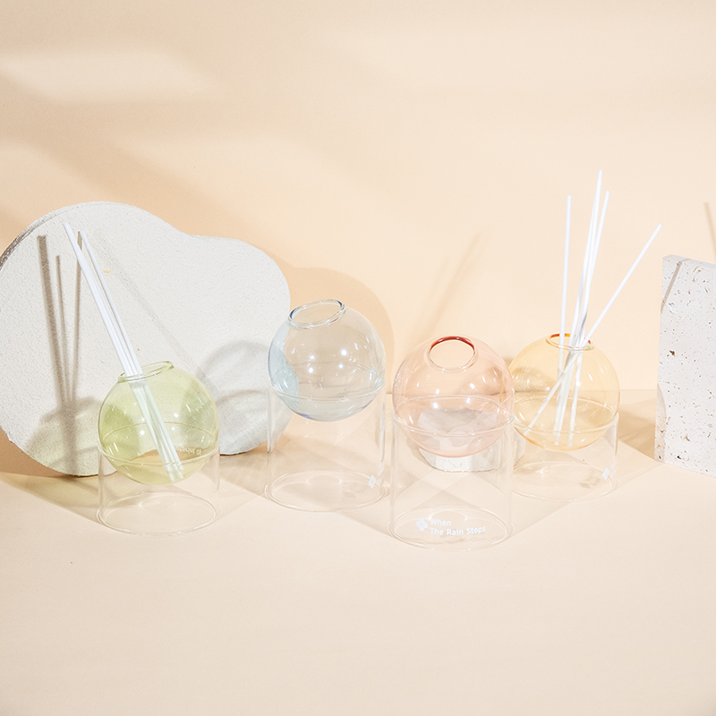 Baza od prozirnog stakla, difuzor tipa staklene kugle za aromaterapiju stiliziranja